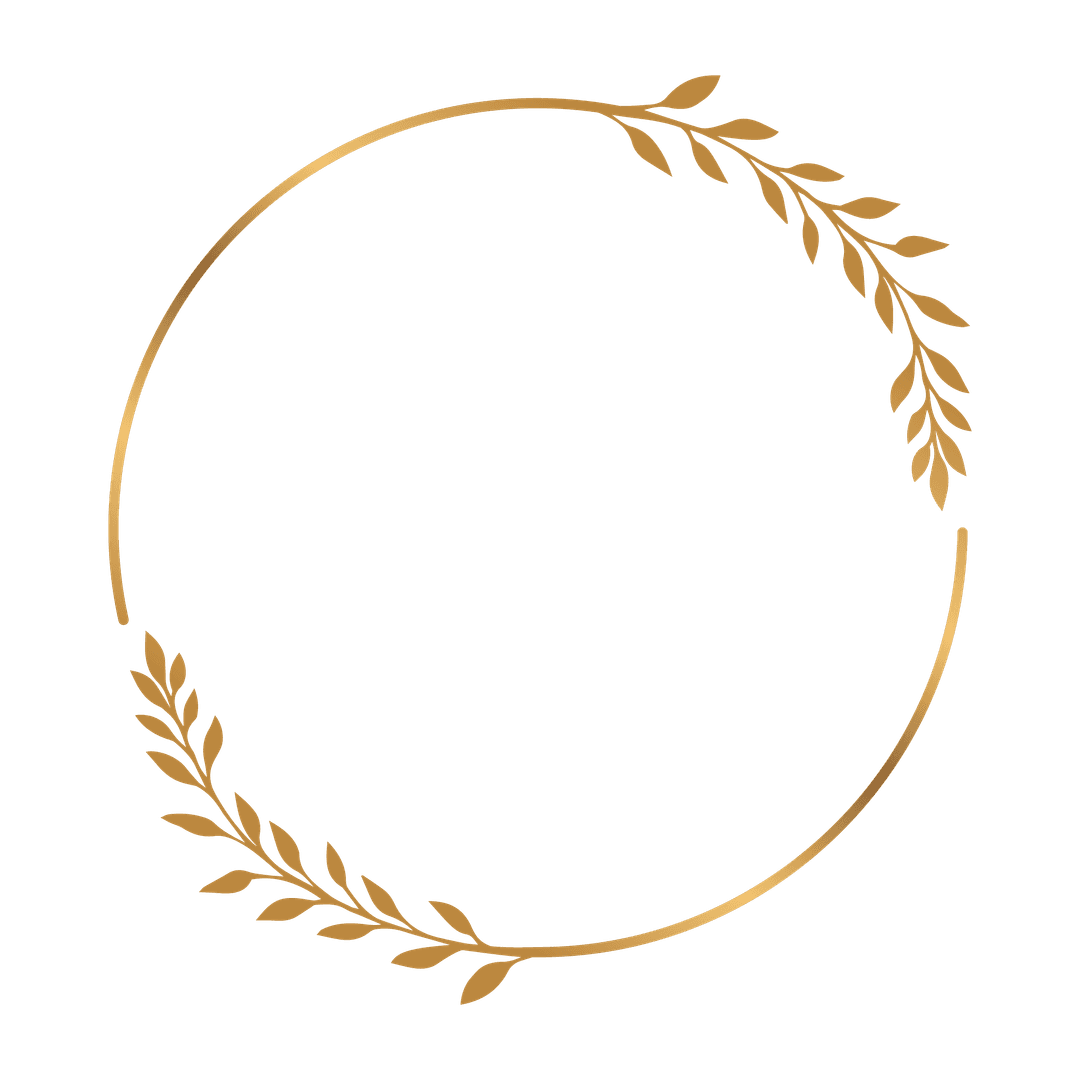 Golden Circle Frame With Luxury Leaves Ornament Design Vector by Arman design from PNGTree